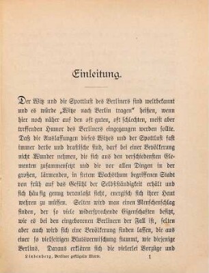 Berliner geflügelte Worte : eine Sammlung Berliner Worte und Redensarten