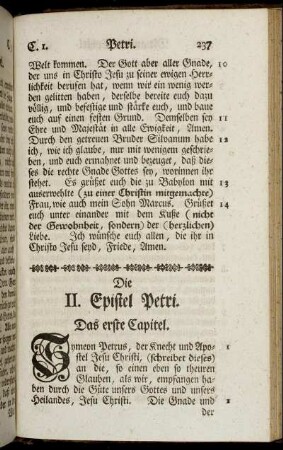 Die II. Epistel Petri.