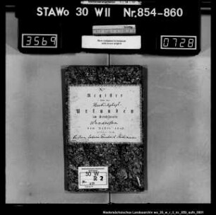 Zivilstandsregister Wendessen (Kanton Wolfenbüttel)