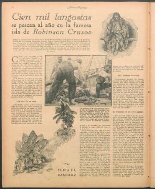 Cien mil langostas se pescan al año en la famosa isla de Robinson Crusoe