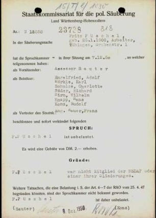 Püschel, Fritz