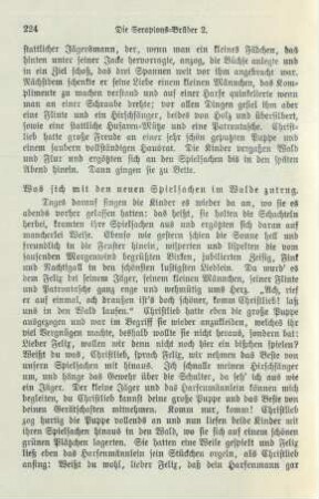 Was sich mit den neuen Spielsachen im Walde zutrug