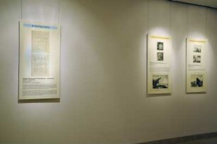 SLUB, Ausstellung "Gespräche mit der Erde. Geowissenschaften in Sachsen" : Ausstellungspräsentation im Buchmuseum mit Wandexponaten