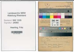 Entnazifizierung Fritz Heerling , geb. 02.05.1892 (Konrektor)
