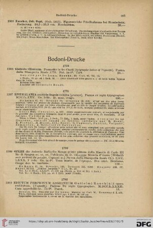 Bodoni-Drucke