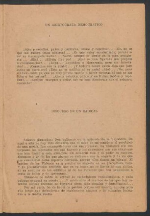 Discurso de un radical