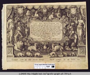 Widmungsbild für Cosimo de Medici.