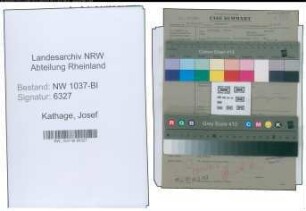Entnazifizierung Josef Kathage , geb. 14.09.1902 ()