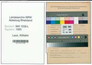 Entnazifizierung Wilhelm Laux , geb. 14.10.1917 (Kaufmaennischer Angestellter)