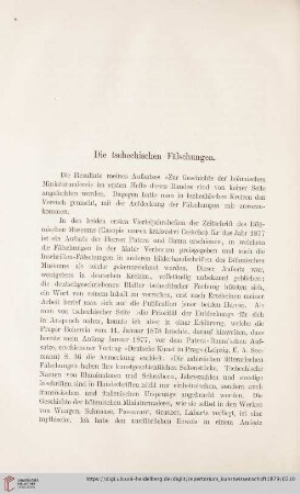 Die tschechischen Fälschungen