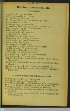 Kirchen und Kapellen