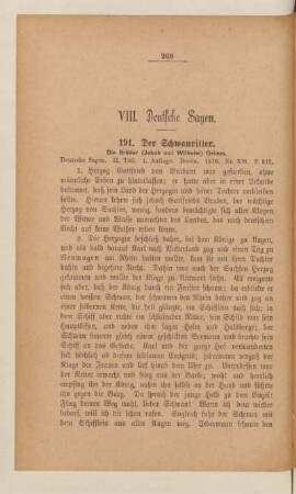 VIII. Deutsche Sagen