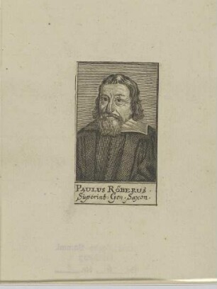 Bildnis des Paulus Röberus