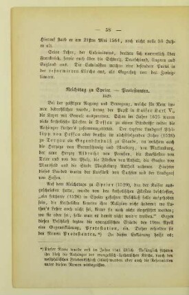 Reichstag zu Speier. - Protestanten. 1529