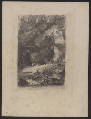 Wald und Höhle. Skizze zur einer Illustration zu Faust I