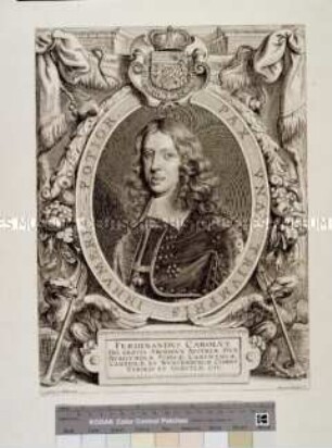 Bildnis von Erzherzog Ferdinand Karl - Abgesandter zur Friedenskonferenz in Münster 1648 (Westfälischer Friede)