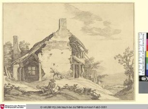 [A ruined Farmhouse; Verfallenes Bauernhaus]