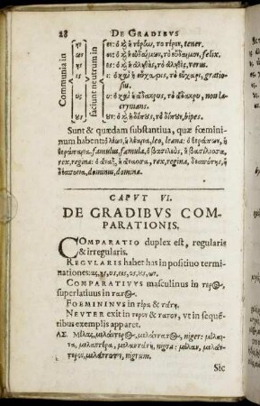 Caput VI. De Gradibus Comparationis.