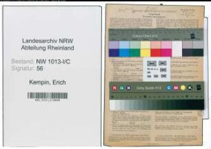 Entnazifizierung Erich Kempin , geb. 22.08.1906 (Darmhaendler)
