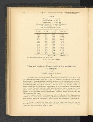 Wahre und scheinbare Homogenität in den physikalischen Gleichungen.
