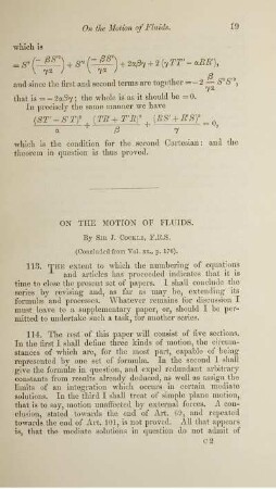 On the motion of fluids.