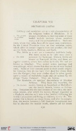 VII. Sectarian castes