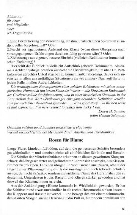 Rosen für Blume