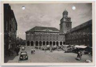 Witten, Rathaus und Markt