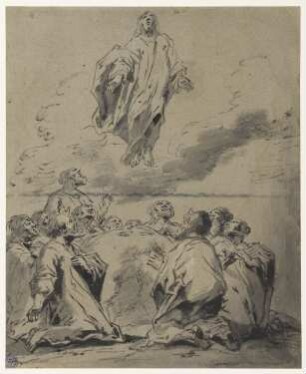 Himmelfahrt Christi, Blatt 51 der Folge "Szenen aus dem Neuen Testament"