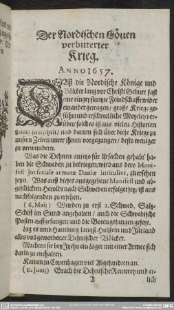 Im Königreiche Dennemarck von 1657. biß Aug. 1660