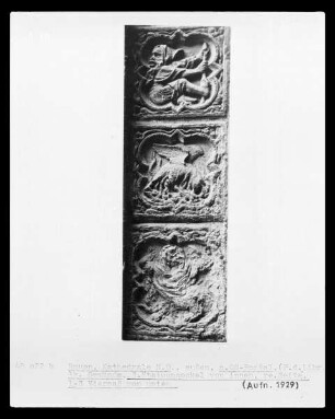Nördliches Querhausportal / Portail des Libraires: Drache