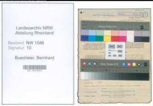Entnazifizierung Bernhard Buecheler , geb. 23.01.1912 (Autoschlosser)