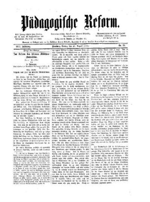 Zur Reform des höheren Mädchenschulwesens