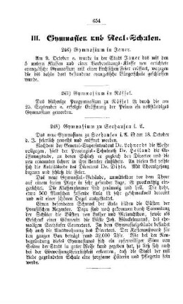 Gymnasium in Rössel : [III. Gymnasien und Realschulen]