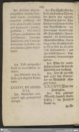 LXXXVI. De Modestia