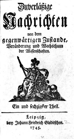 Ein und sechzigster Theil.