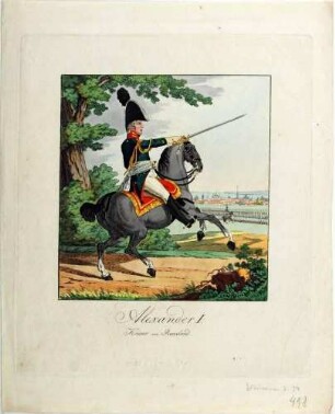 Bildnis Alexander I. (Pawlowitsch) (1777-1825), Kaiser von Russland