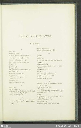 Index I. Greek