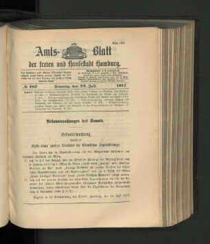 No. 182, 22. Juli 1917