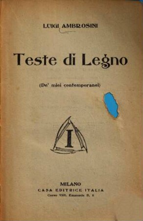 Teste di legno : 