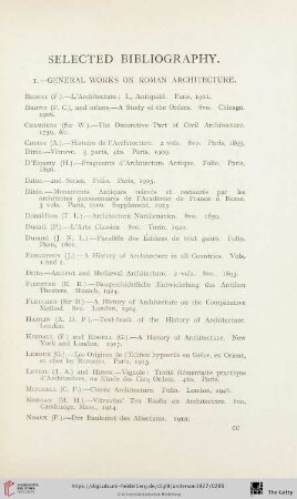Selected bibliography