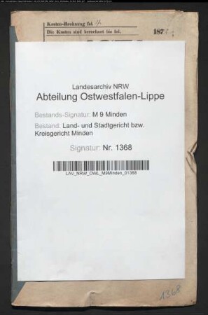Sonstige: Lange, Wilhelm; Sonstige: Lange, Louise, geb. Kuhlmann: