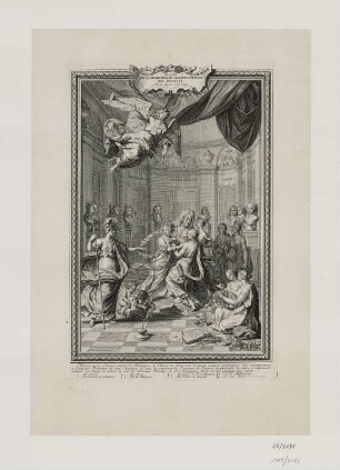Eloges des academiciens de l'academie royale des sciences, morts depuis l'an 1699, aus: Fontenelle, "Oeuvres diverses", Den Haag 1728–1729