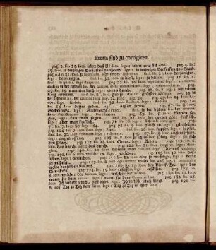 Errata sind zu corrigiren.