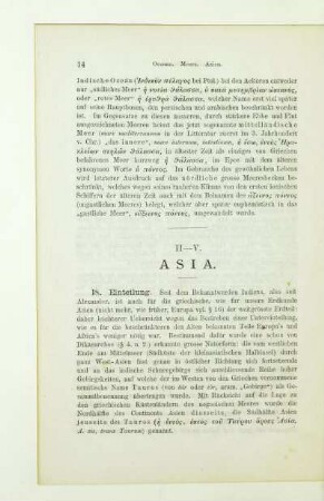 II - V. Asia