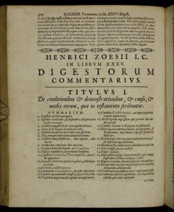 In Librum XXXV.