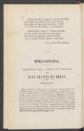 Artículo I.