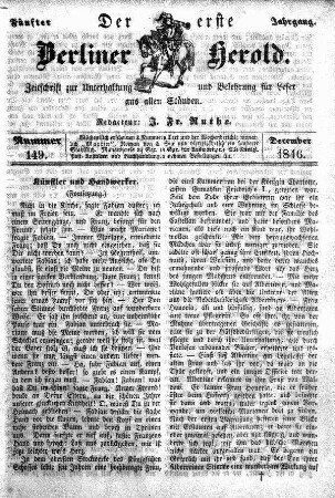 Nummer 149, Dezember 1846
