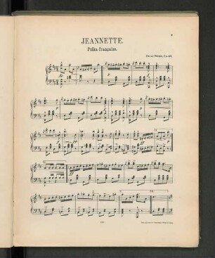 Jeannette. Polka francaise.