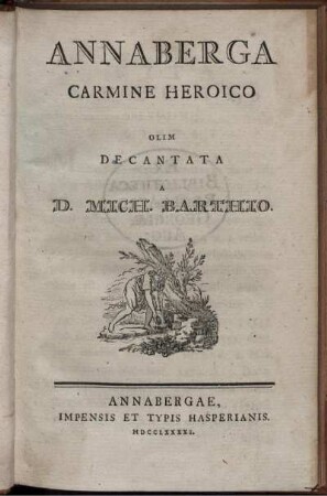 Annaberga, carmine heroico olim decantata